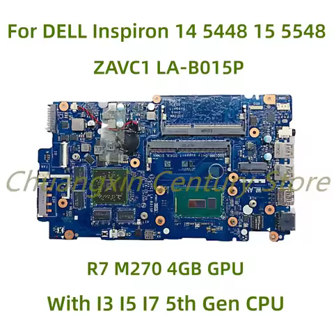 LA-B015P motherboard suitable for DELL Inspiron 14 5448 15 5548 laptop with I3 I5 I7-5th Gen CPU R7 
