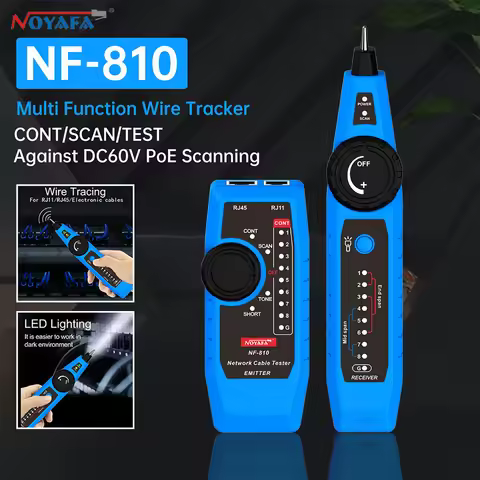 NOYAFA NF-810 Network Cable Tester Wire Tracker Rj11 Rj45 Cat5 Cat6 Telephone Tracer Wire Cable Lan