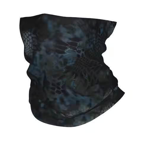 Custom Snake Themed Camouflage Design Neck Gaiter Women Men UV Face Shield Winter Fabric Bandana Sca