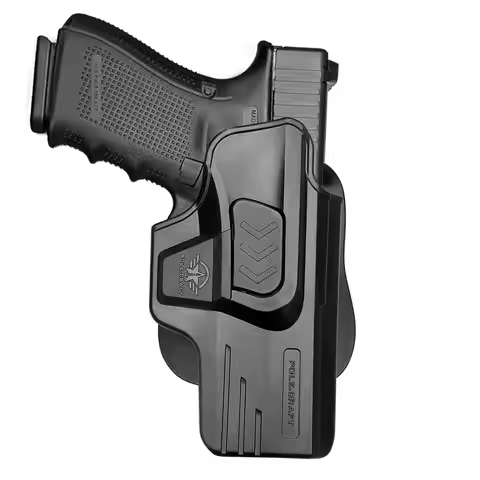 OWB Holster Paddle Polymer Fit: Glock 19 19X 25 44 45 (Gen 1-5) / Glock 23 32 (Gen 1-4) - Outside Wa