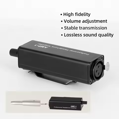 Portable Headphone Amplifier Converter XLR To 3.5MM Audio Interface Mini HIFI Headphone Amplifier Cl