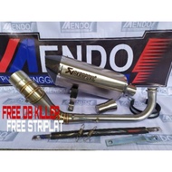 NEW Knalpot Racing Akrapovic titan GRATIS DB KILLER NMAX AEROX FAZZIO XMAX PCX VARIO MIO SCOPY BEAT 