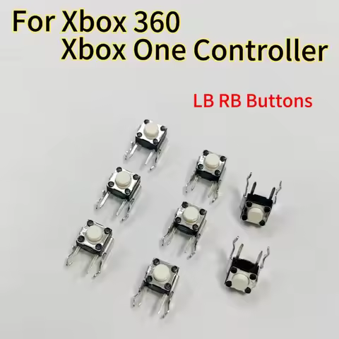 100pcs/lot Original New White LB RB Micro Switch LR Bumper Joystick Button for XBOXONE XBOX360 Contr
