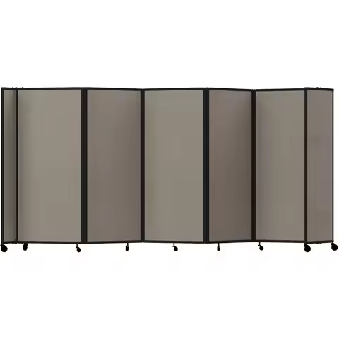 Room Divider 360 Portable Wall Partition | Folding Panels | Large Freestanding Divider Locking Wheel
