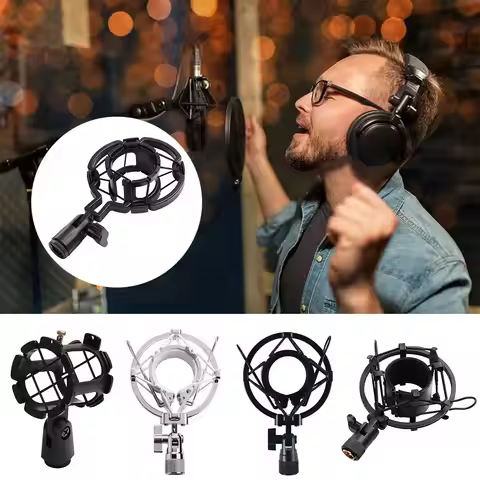 Spare Parts Universal Microphone Shock Mount Shock-proof DIY Mic Shock Mount Stand Professional Stud