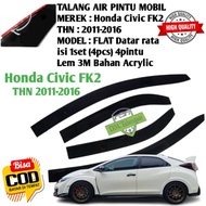 Honda Civic FK2 Hatchback 2011-2016 Premium Quality 4-door gutter