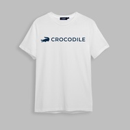 CROCODILE CUSTOM FIT CREW NECK T-SHIRT WITH GRAPHIC PRINT เสื้อยืดคอกลมทรงคัสตอม ลายกราฟฟิค