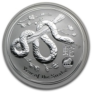 Perth Mint Australia Lunar Snake Lion Privy 2013 1 oz .999 Silver Coin BU (Series II) 1oz