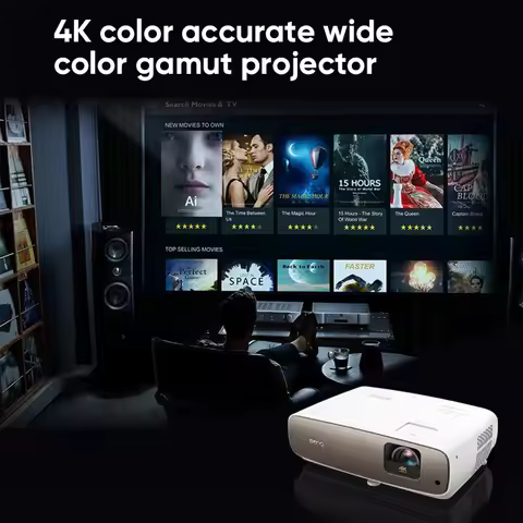BenQ HT2715 Projector TI 4K DMD Chip 2200 ANSI Lumens 95% DCI‑P3 Color Gamut HDR+ 3D UHD Blu‑ray Sup