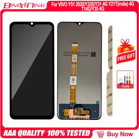 100% Original Brand New For VIVO Y71 Y79 Y51 2020/Y33S/Y31 4G Y21T (India) 4G/T1X 4G/Y35 4G LCD&Touc