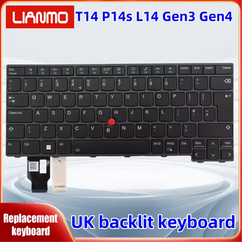 US/UK/CZSK/GR/KR/LA/EE/NO/AR/HE/RU/SI/TR/SP/FR/Keyboard for Lenovo ThinkPad T14 Gen3 P14S L14 Gen3 G
