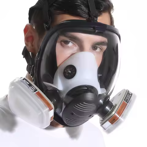 Chemical Full Gas Mask 6800 7 in 1 gas mask Dust Respirator Paint Insecticide Spray Silicone Full Fa