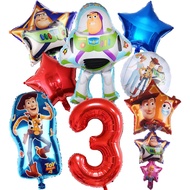 Toy Inspired Story Party Supplies Toy Story 3rd Birthday Foil Balloons for Kids 3rd Birthday Baby Sh