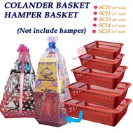 Rectangular Plastic Colander Basket/ Hamper Basket/ Bakul Hamper /Laundry Basket/Storage Basket/Plas