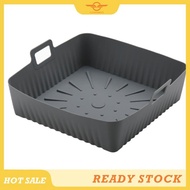 [CloudsMiles] 23cm/9Inch Square Large Silicone Air Fryer Liners Mold for  Air Fryer 6-8QT Reusable A