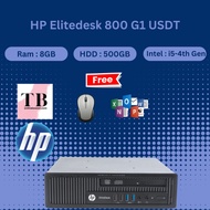 Hp Elitedesk 800 G1 USDT mini PC i5 4th Gen 8gb Ram 500GB hdd win 10 pro, ms office with WIFI Adapte