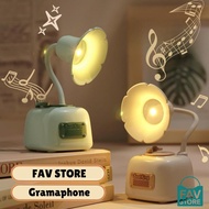 Aesthetic Bedroom Accessories - Aesthetic Bed Lamp Gramaphone Model - Unique Aesthetic Table Lamp