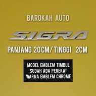 sigra logo mobil emblem sigra chrome