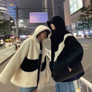 FurJacket with large, loose form as shown in the picture, it's so beautiful to wear in 2 colors: bla