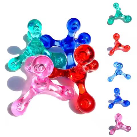 Useful 4 Balls Mini Manual Massager Arm Back Leg Head Foot Acupuncture Point Massager Tools Relaxati