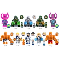 TV6213 Mr. Fantastic 4 Invisible Woman Galactus Thing Human Torch Building Blocks Toys for Kids RGFQ