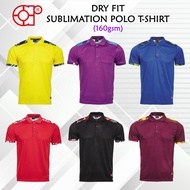 Arora Sports Sublimation Dri Fit Collar Polo Jersey Jersi Microfiber