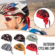 Men's Cycling Skull Pirate Cap Hat Bandana Head Wrap Headband Anti Helmet Liner Breathable U8f3