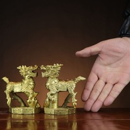 รูปปั้นทองสัมฤทธิ์ Kylin ของฮวงจุ้ยการตกแต่งโชคลาภของความมั่งคั่งของ Fengshui