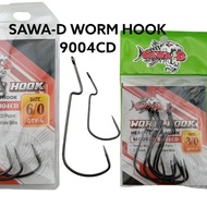 SAWA-D WORM HOOK 9004CD SOFT PLASTIC (SP) SOFT LURE WORM HOOK