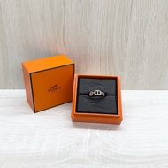 HERMES銀色豬鼻子戒指