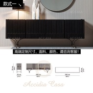 Baxter Italian High-End Style Entrance Hallway Storage Cabinet Artistic Decorative Sideboard Wooden 