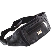 DEBE Unisex Nylon Waist Bag DEBE 4 Layers Zipper尼龙腰包Debe Pouch Bag Waist Bag Men Casual Canvas Cotto