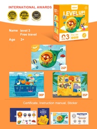 Đồ Chơi Xếp Hình 7 cấp độ Mideer puzzles Level Up 3 Natural Scenery Đồ chơi phát triển cho bé