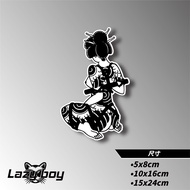 Car Sticker Waterproof Sunscreen Motorcycle Ukiyo-E Geisha 24H Shipped From Taiwan
