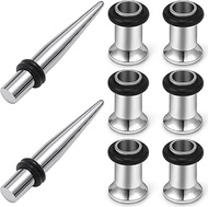 12G 10G 8G 6G 4G 2G 0G 00G Ear Gauge Stretching Kit 316L Surgical Steel Gauges Tapers Tunnels Hypoal