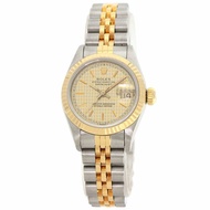 勞力士 69173 Datejust 千鳥格腕錶 不鏽鋼 SSx18KYG 女款 ROLEX