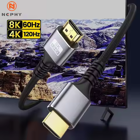 3m 5m 7m Long 8K HDMI-compatible to HDMI 2.1 Cable 48Gbps High Speed 8K 60Hz 4K HDMI Cable for Switc