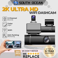 【Special Offer】South Ocean 2K Mini Dash Cam With Wifi Dual Lens Night Vision Dashcam Loop Recording 
