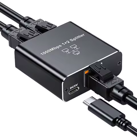 Lan Mushroom Gigabit Network Hub Switch Lan Splitter 2 Port Ethernet Adapter Lan Splitter 1 To 2