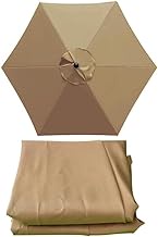 Outdoor Replacement Umbrella Canopy, Patio Umbrella Replacement Canopy 9ft | 10ft | 6 Ribs, Garden P