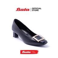 Bata Red Label High Heels Elegant Work Shoes Working Women 2.5 Inch Heel For Abla Model Black 660660