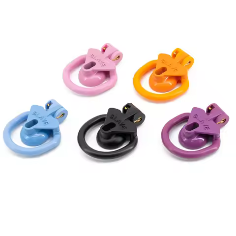 ‌Lightweight Negative Pole Chastity Lock, Pseudo-girl Wig Cap, Chastity Device with Urine Tray, Nega