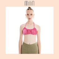 [MILIN] Ruched with string tie velvet bra top เสื้อสายเดี่ยวกำมะหยี่แต่งรูดแบบผูกได้ / Lusty Top