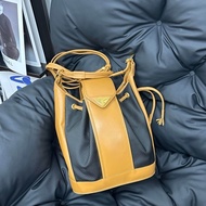 【赫蒂國際精品】YSL 聖羅蘭 絕版 古董編織拼皮革水桶包 vintage