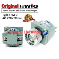 Bell/Bell Tet/Panel Buzzer FM-3 30mm AC 220V EWIG.