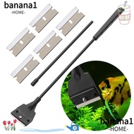 BANANA1 Fish Tank Algae Scraper Scrubber Accessories Window Cleaning Algae Scraper Stainless Steel