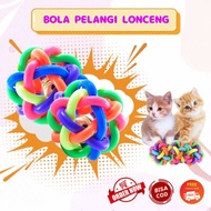 Rainbow ball pet toy cat dog ferret