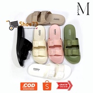 Yui-7 Best Seller! LUOFU E 7188 -B2K5WS SIZE 36-40 ORIGINAL l Women's 2-tire jelly sandals l Quality
