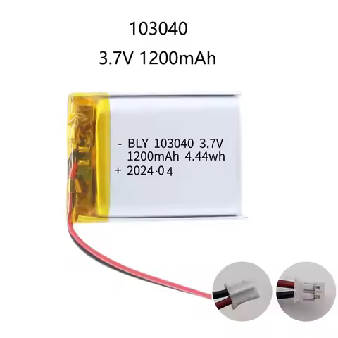 103040 3.7V 1200mAh Polymer Lithium Rechargeable Battery for GPS Navigator MP5 Bluetooth Headset PS4