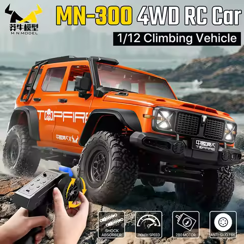 MN MODEL1/12 Off-Road Car 7km/h Four-wheel Drive Off-Road Truck 1200mAh 50M Open Doors Design Remote